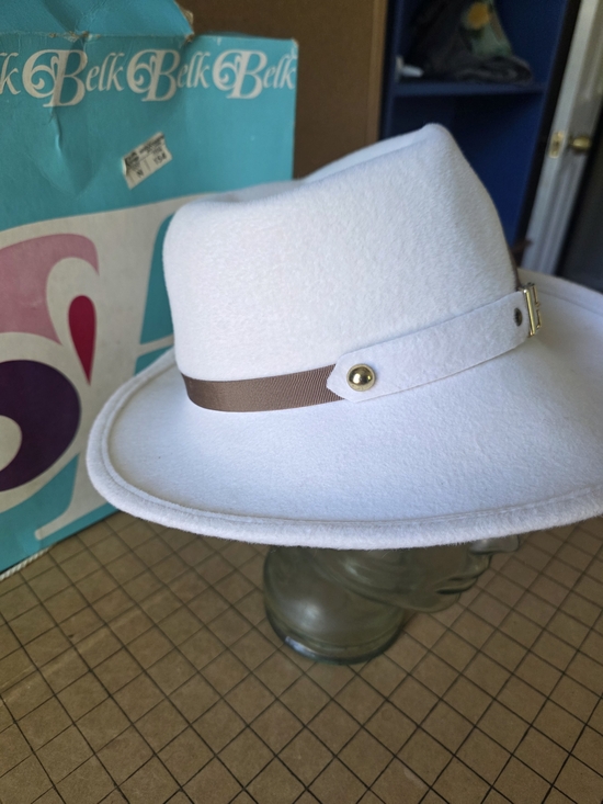 Kurt Jr. by Tom Hann White Felt Fedora Vintage NOS w/ Original Box main image 8